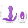 Wearable G Spot Vibrator with 10 Powerful Vibrations for Triple Stimulation, PALOQUETH Wireless Remote Control Personal Vibrator Waterproof Clitoral Stimulator Dual Motor Silicone Massager for Women