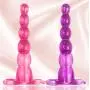 3 Pieces/Set of Soft Silicone Plug Toys Ana.les Beads for Beginners Training Kits (Purple)