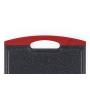 Neoflam 17&quot Plastic Cutting Board in Black Marble and Red - BPA Free, Non Slip, Dishwasher Safe, Microban Antimicrobial Protection