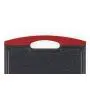 Neoflam 17" Plastic Cutting Board in Black Marble and Red - BPA Free, Non Slip, Dishwasher Safe, Microban Antimicrobial Protection