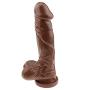 8 Inches Brown Silicone Realistic Dildo Penis Cock with Strong Suction Cup Adult Sex Toys for Women Sex Products Beginner Dildo