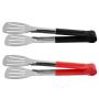 Elizabeth New Stainless Steel Kitchen Tongs BBQ Tongs Utility Tong Clip 9 inch Clip Three Lines BBQ Tools Red