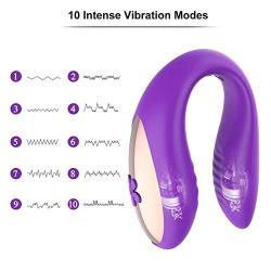 Couples Vibrator with Dual Motors 10 Powerful Vibration Modes for G Spot Clitoral Stimulation, PALOQUETH Wireless Personal Vibrator Clitoris Massager Sex Toy Rechargeable Waterproof