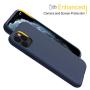 Miracase Liquid Silicone Case Compatible with iPhone 11 Pro 5.8 inch(2019), Gel Rubber Full Body Protection Shockproof Cover Case Drop Protection Case (Navy Blue) …