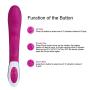 G-Spot Rabbit Vibrators Heating Waterproof Quiet Rechargeable Silicone Clitoris Vagina Stimulator Massager Adult Sex Toys for Women & Couple (Purple)