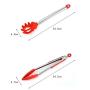 SKYyao Kitchen utensil set Stainless steel pipe handle Silicone kitchenware 8 piece set cooking spoon shovel kitchenware set silicone