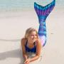 Fin Fun Mermaid Tails for Swimming with Monofin - Kids and Adult Sizes - Limited Edition