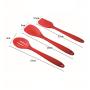 Kitchen Utensil Sets Silicone Kitchenware 10 Piece Nonstick Cookware Set Kitchen Tools Baking Utensils,Red