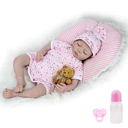 CHAREX Reborn Baby Doll Lifelike Sleeping Newborn Dolls, 22 inch Soft Vinyl Weighted Girl Gift Set for Ages 3+