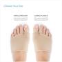 NatraCure Gel Metatarsal Pads - 1 Pair - with Metatarsalgia Forefoot Cushion - for Ball of Foot Pain Relief - (Sizes: Small/ Medium to Large / X-Large)