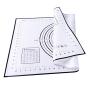BESTONZON Kitchenware Pastry Mat, Silicone Baking Mat With Measurements,Non Stick Non Slip Pastry Rolling Mat,for Kitchen(40 60 Cm,Black)