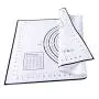 BESTONZON Kitchenware Pastry Mat, Silicone Baking Mat With Measurements,Non Stick Non Slip Pastry Rolling Mat,for Kitchen(40 60 Cm,Black)