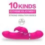 YTDHO Women Pleasure 2 in 1 Double Head 10 Frequency Vibrating Female Back Massage Toys,Waterproof Silicone Silky Electric Toys
