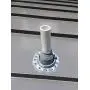 EAGLE 1 EPDM Flexible Roofing Pipe Flashing Boots - On Site Adjustable Roof Pipe Jack Boot with Round Base (High Temp Red, 8)