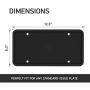 Rightcar Solutions Flawless Silicone License Plate Frame - Rust-Proof. Rattle-Proof. Weather-Proof. - Black