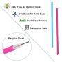 12Pcs Reusable Straws Silicone Straws BPA Free Drinking Straws REGULAR SIZE Silicone Straws for 30&20 Oz Tumblers Yeti/Ozark/Rtic +6 Pcs Brushes+1 Storage Pouch