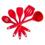 BUYITNOW 5 Pcs Non-stick Kitchenware Set Silicone Ladle Spatulas Slotted Spoon Turner Kitchen Baking Tool Cookware