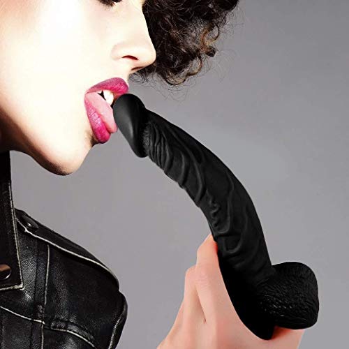 RJFAB 9 Inch Realistic Double Layer Silicone Toy with Strong Suction Cup