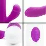 SUPEREX Rabbit Silicone G-Spot Vibrator with Private Bag - 30 Speed Dual Motors Vagina Clitoris Stimulator - Sex Adult Wand Massager Toy for Woman (Purple)