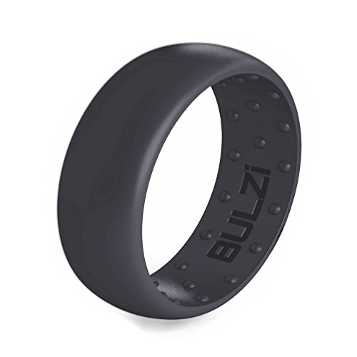 BULZi Wedding Bands, Massaging Comfort Fit Premium Silicone Ring with Airflow, Men’s and Women’s Rings, Breathable Flexible Work Safety Comfort