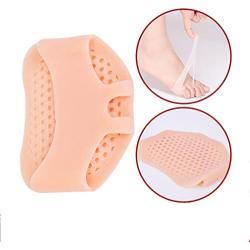 Silicone Forefoot pad, Metatarsal Pads, Ball of Foot Cushion for (4 Pairs)Blue 1 Pairs，Natural 1 Pairs， White 1 Pairs， Black 1 Pairs