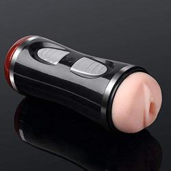 OHHMSG USB Charging 7 Frequency Orál Cup Sùcking Vibrǎting Sports Toy Silicóne Vaginà for Men to Relax Mind