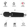 KingL Super Powerful Personal Wand Massager Handheld Cordless Waterproof Magic Massager for Body …