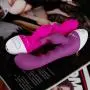 O-GAME Rabbit Vibrantor Silicone Stimulator with 10 Vibranting Modes Waterproof Rechargeable Motor Toys for Women or Couples