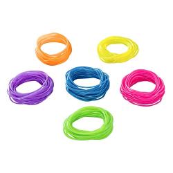 Tytroy Neon Rainbow Assorted Color Jelly Bracelets Birthday Party Favors Gifts - 144 Piece - (144)