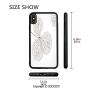 SCOCICI Unique Slim Designs Drop-Protection Smart Cell Phone Case Abstract Cotton Floral Design with Veins Natural Botanic Plants Image Art Compatible with iPhone Xs Max