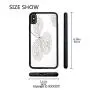SCOCICI Unique Slim Designs Drop-Protection Smart Cell Phone Case Abstract Cotton Floral Design with Veins Natural Botanic Plants Image Art Compatible with iPhone Xs Max