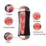 Yikiop Male Aír-cr?ft Cup Vibrating Oral Cup, Sucking Endless Pleasure, Adult Toys for Men Thrust & Rotate, Medical Silicone, Men Deep Throat T-Shirt