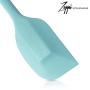 Silicone Spatula Set - Heat Resistant 650?F - Seamless and BPA Free - By Zoppi Kitchenware (BLUE)
