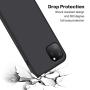 iPhone 11 Pro Silicone Case, XSHNUO Liquid Silicone Gel Rubber Ultra Thin Case with Soft Microfiber Cloth Lining Cushion for iPhone 11 Pro (2019) 5.8 inch (Black)