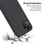 iPhone 11 Pro Silicone Case, XSHNUO Liquid Silicone Gel Rubber Ultra Thin Case with Soft Microfiber Cloth Lining Cushion for iPhone 11 Pro (2019) 5.8 inch (Black)