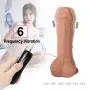 QIAOJJ 7 Inch Lifelike Silicone Vibration D?ld? Wand Body Relax Waterproof Massage Toys for Women