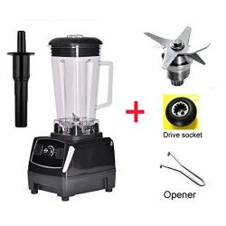 Eu/Uk/Us/Au Plug 3Hp 2200W 2L Commercial Grade Professional Ice Smoothie Blender Mixer Juicer Food Processor 220V/110V,Black Bladedrivetool,Au Plug