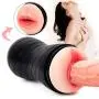 UGXYP Lifelike 2 in 1 Manual Control Soft Male Mastubration Cup Artificial Real Pussy Male Air-Sucking Toys for Him Sexy Underwear Toys for Men T Shirt