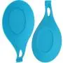 huaminxiangyue 4335499361 4 pcs/set Heat Resistant Silicone Spoon Rest Utensil Spatula Holder Kitchen Tool set of 4, yellow,blue,red,orange