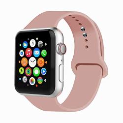 IYOU Sport Band Compatible with Watch Band 38MM 42MM 40MM 44MM, Soft Silicone Replacement Sport Strap Compatible with 2019 Watch Series 5 2018 Watch Series 4/3/2/1