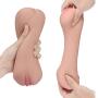 Mans Toy PJKK P?`ck?t-P?`ssys with Handy Bottle for Men 3D Lifelike and Ultra Soft Tunnels,Adult Toys 2 in 1 (Total Length: 6.89 in)