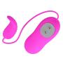 Qhufnng Silicone Mini Toy for Women, Battery, 12 Speeds, Waterproof Preferable Gift for Lover Remote Vibrantor Toy, Pink