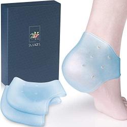 SMATIS Heel Cups, 2PCS Heel Cushion Gel Heel Protector for Plantar Fasciitis Achilles Tendonitis Bone Spur Aching Feet Relieve Pain