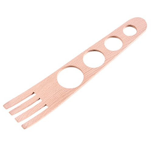 100% Natural Wooden Spaghetti Fork with Measuring Tool - Never cook too much spaghetti by mistake again. Magic and Spirit. Bring back Nature on your Table.