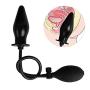 Black Inflatable Anal Plug Expandable Butt Plug With Pump Adult Products Silicone Sex Toys for Women Men Anal Dilator Massager