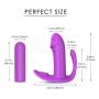 Multi-Speed Wearable Wireless Remote Control Vibrarator Silicone Waterproof Dual Motor USB Rechargeable Adullt Toys for Woman Clearance -Purple