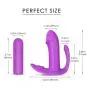 Multi-Speed Wearable Wireless Remote Control Vibrarator Silicone Waterproof Dual Motor USB Rechargeable Adullt Toys for Woman Clearance -Purple
