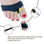 Anti Grinding Forefoot Cushion, Gel Sleeves Pads Anti-Pain Insoles Gel Protection Toe Undies Pads Nylon Paw Half Sole Protector Silicone Metatarsal Ball of Foot Pads Foot Pain Ballet Dance (S, Black)