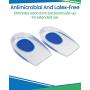 ViveSole Silicone Gel Heel Cups - Shoe Inserts for Plantar Fasciitis, Sore Heel, Bone Spur & Achilles Pain Relief Protectors - Foot Comfort Pads - Support (1 Pair, US Mens (6 - 9.5)