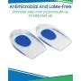 ViveSole Silicone Gel Heel Cups - Shoe Inserts for Plantar Fasciitis, Sore Heel, Bone Spur & Achilles Pain Relief Protectors - Foot Comfort Pads - Support (1 Pair, US Mens (6 - 9.5)